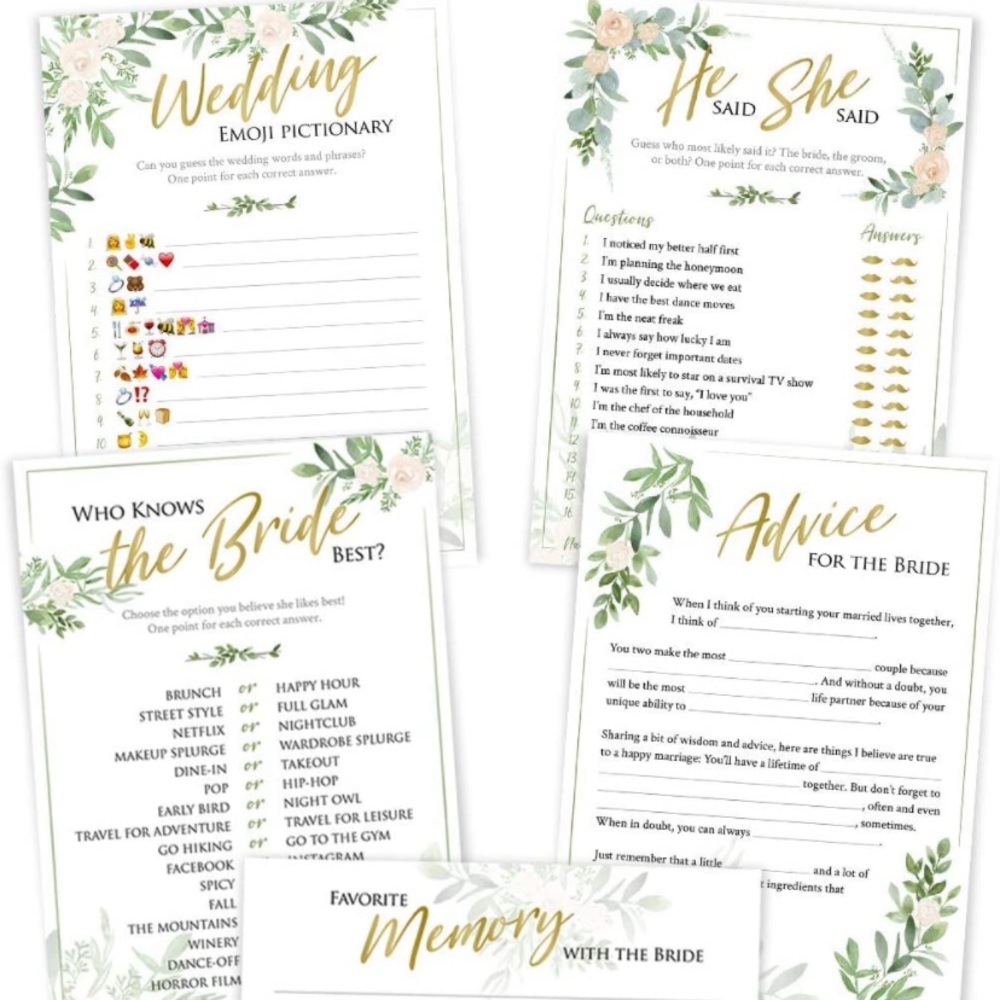 Bridal Shower Games